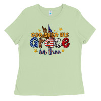 Matcha god shed his grace on thee Ladies Tee - texasbilliewilder
