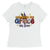 White god shed his grace on thee Ladies Tee - texasbilliewilder