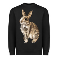 Black Rabbit Heavyweight Sweatshirt - LillyAllenDesigns