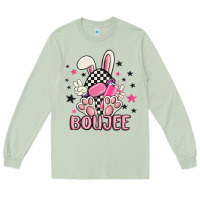 Matcha boujee checkered easter bunny egg trending Long Sleeve Tee - MaliasSmallBusiness