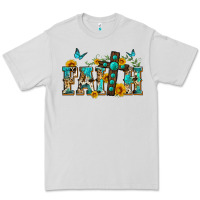 Dove Grey western faith Premium Tee - Zillion Design Studio