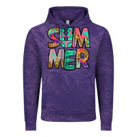 Cloud Purple summer leopard tie dye Vintage Hoodie - Jasminsmagicworld