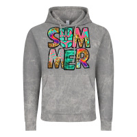 Cloud Rock summer leopard tie dye Vintage Hoodie - Jasminsmagicworld