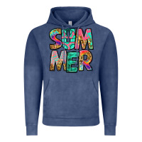 Vintage Denim summer leopard tie dye Vintage Hoodie - Jasminsmagicworld