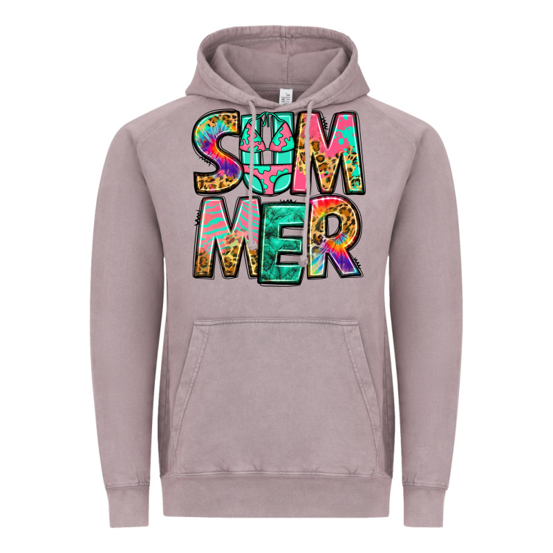 Summer Leopard Tie Dye Vintage Hoodie by Jasminsmagicworld | Teevron