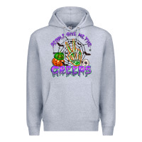 Heather Grey people give me the creeps Premium Hoodie - NancyCooperArtShop