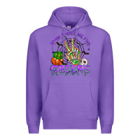 Purple people give me the creeps Premium Hoodie - NancyCooperArtShop