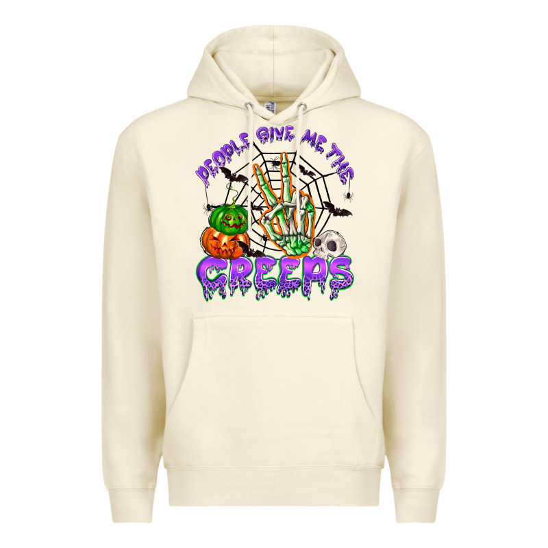 People Give Me The Creeps Premium Hoodie by NancyCooperArtShop | Teevron