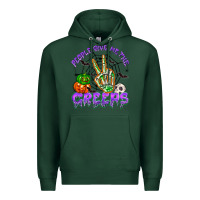 Sports Green people give me the creeps Premium Hoodie - NancyCooperArtShop