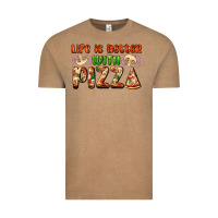 Vintage Coffee life is better with pizza Vintage Tee - AdoDesignShop