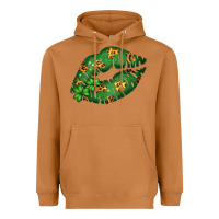 Meerkat Green and Leopard Patterned Irish Day Lips Heavyweight Hoodie - Bettercallsaul