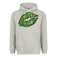Moon Dust Green and Leopard Patterned Irish Day Lips Heavyweight Hoodie - Bettercallsaul