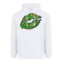 White Green and Leopard Patterned Irish Day Lips Heavyweight Hoodie - Bettercallsaul