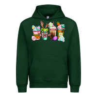 Forest Green Easter coffee cups Easter Day Urban Hoodie - CowGirlArtShop
