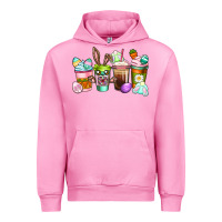 Fuchsia Pink Easter coffee cups Easter Day Urban Hoodie - CowGirlArtShop