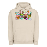 Pigment French Oak Easter coffee cups Easter Day Urban Hoodie - CowGirlArtShop