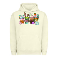 Pigment Pistachio Easter coffee cups Easter Day Urban Hoodie - CowGirlArtShop