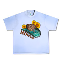 Grape Ice howdy leopard tooled leather hat Urban Heavy Tee - AdoDesignShop