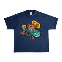 Navy howdy leopard tooled leather hat Urban Heavy Tee - AdoDesignShop
