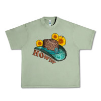Oil Green howdy leopard tooled leather hat Urban Heavy Tee - AdoDesignShop