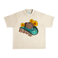 Sandshell howdy leopard tooled leather hat Urban Heavy Tee - AdoDesignShop