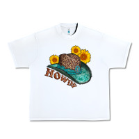 White howdy leopard tooled leather hat Urban Heavy Tee - AdoDesignShop