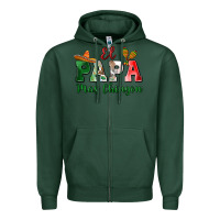 Sports Green el papa mas chingon Zipper Hoodie - MaliasSmallBusiness