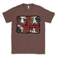 Chestnut Christmas red plaid background Classic Tee - BarkalooDesign
