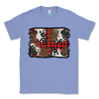 Colony Blue Christmas red plaid background Classic Tee - BarkalooDesign