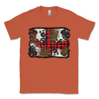 Copper Christmas red plaid background Classic Tee - BarkalooDesign