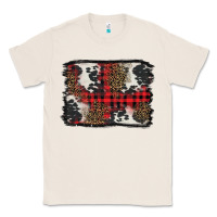 Natural Christmas red plaid background Classic Tee - BarkalooDesign