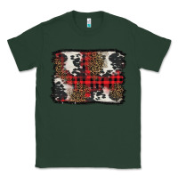 Sports Green Christmas red plaid background Classic Tee - BarkalooDesign