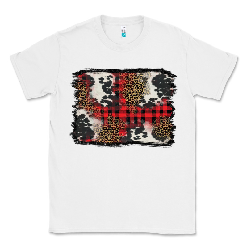 Christmas Red Plaid Background Classic Tee by BarkalooDesign | Teevron