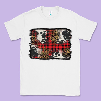 Christmas Red Plaid Background Classic Tee Designed By Barkaloodesign