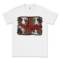 White Christmas red plaid background Classic Tee - BarkalooDesign