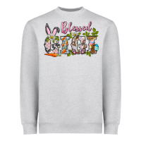 Heather Grey blessed gigi easter Heavyweight Sweatshirt - BarkalooDesign