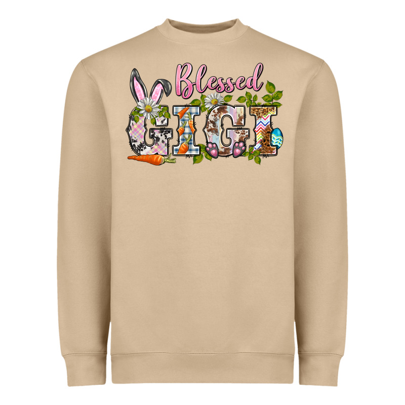 Blessed Gigi Easter Heavyweight Sweatshirt by BarkalooDesign | Teevron