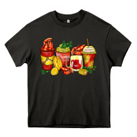 Asphalt crawfish coffee cups Heavy Core Tee - Zillion Design Studio