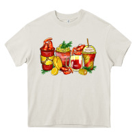 Cream crawfish coffee cups Heavy Core Tee - Zillion Design Studio