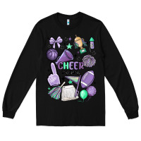 Black cheer mom Long Sleeve Tee - MaliasSmallBusiness