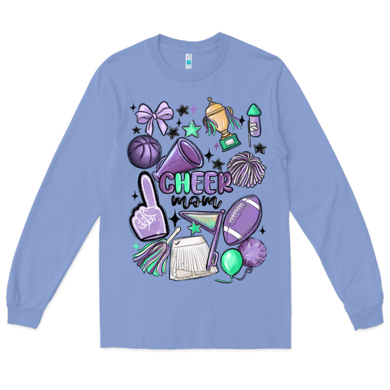 Cheer Mom Long Sleeve Tee by MaliasSmallBusiness | Teevron