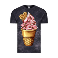 Cloud Black ice cream fast food Vintage Tee - AdoDesignShop