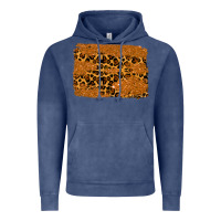 Vintage Denim leopard glitter background Vintage Hoodie - RanaPortraitStore