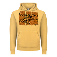 Vintage Mustard leopard glitter background Vintage Hoodie - RanaPortraitStore