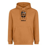 Meerkat Black Glitter Cowhide Patterned Mom Skull Heavyweight Hoodie - Bettercallsaul