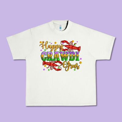 Happy Crawdi Gras With Crawfish Urban Heavy Tee Designed By Artiststas