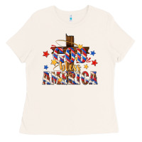 Bone god bless america Ladies Tee - texasbilliewilder