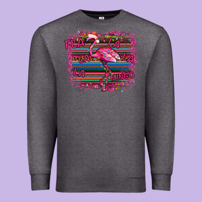 Flamingo Christmas Premium Sweatshirt Designed By Bettercallsaul