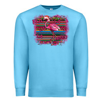 Ocean Blue Flamingo Christmas Premium Sweatshirt - Bettercallsaul