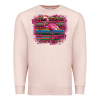 Pale Pink Flamingo Christmas Premium Sweatshirt - Bettercallsaul